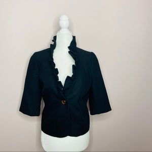 Milly Jacquard Cropped Jacket